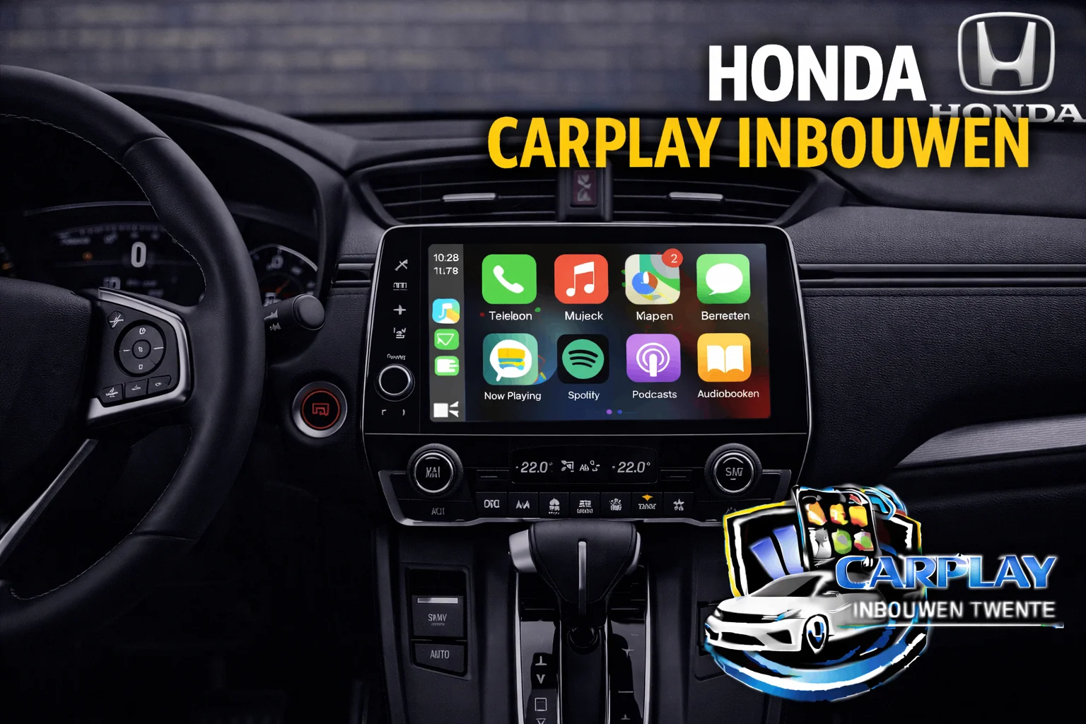 Honda CR-V dashboard met Android navigatie systeem