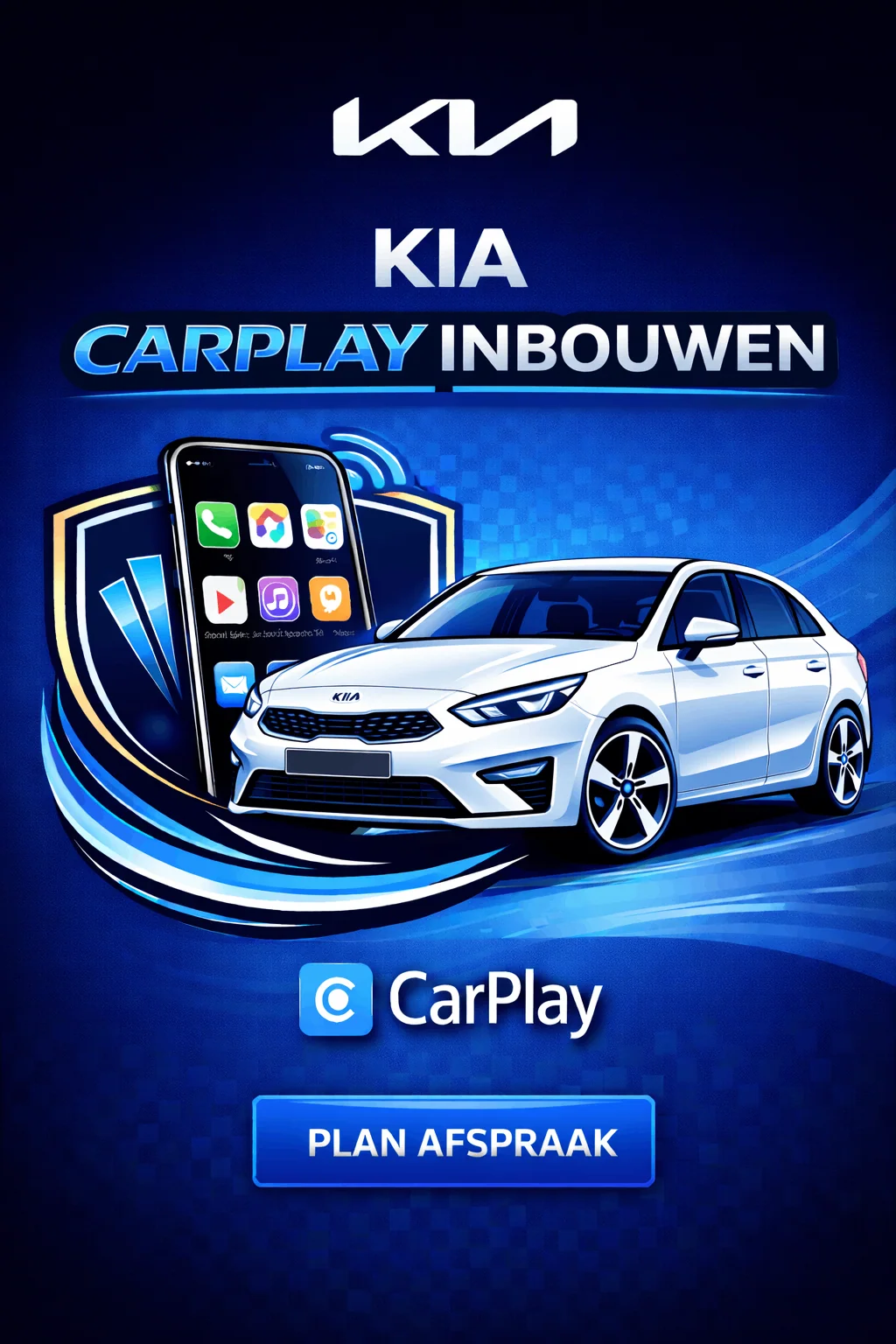 Modern Kia EV6 interieur met navigatie display