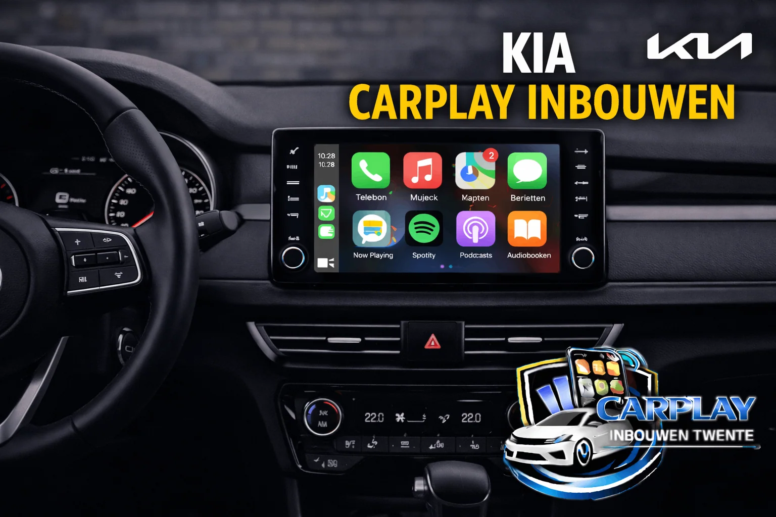 Kia Picanto interieur met nieuwe touchscreen radio