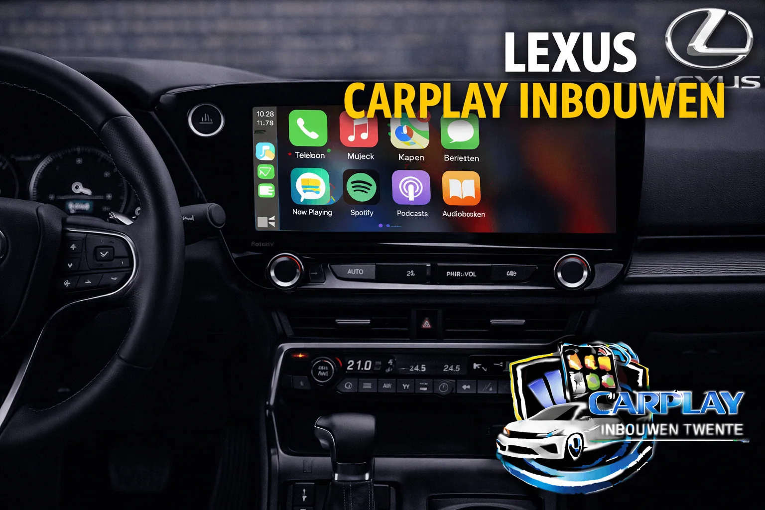 Lexus NX breedbeeldscherm met Apple CarPlay
