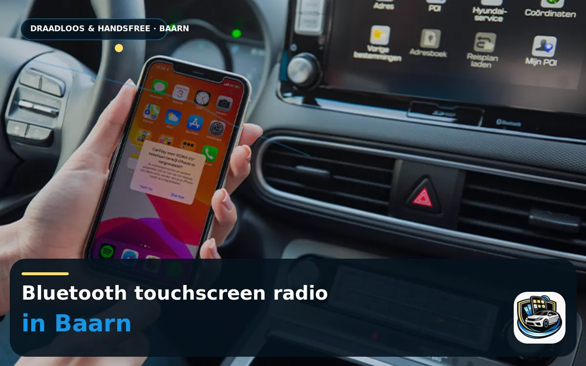 CarPlay Inbouwen Baarn — Bluetooth touchscreen radio en handsfree bediening