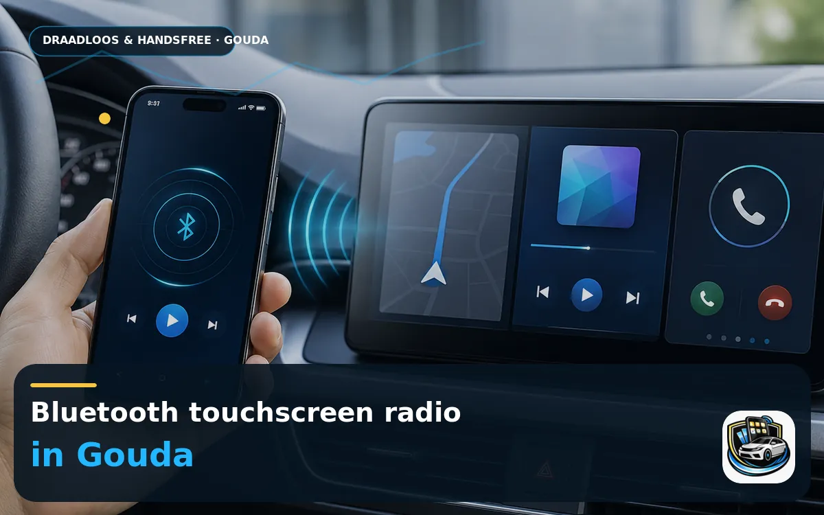 CarPlay Inbouwen Gouda — Bluetooth touchscreen radio en handsfree bediening