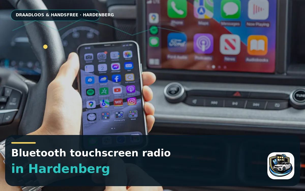 CarPlay Inbouwen Hardenberg — Bluetooth touchscreen radio en handsfree bediening