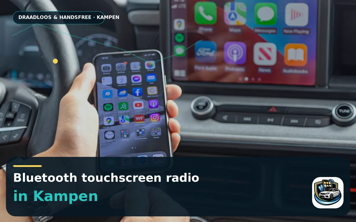 CarPlay Inbouwen Kampen — Bluetooth touchscreen radio en handsfree bediening