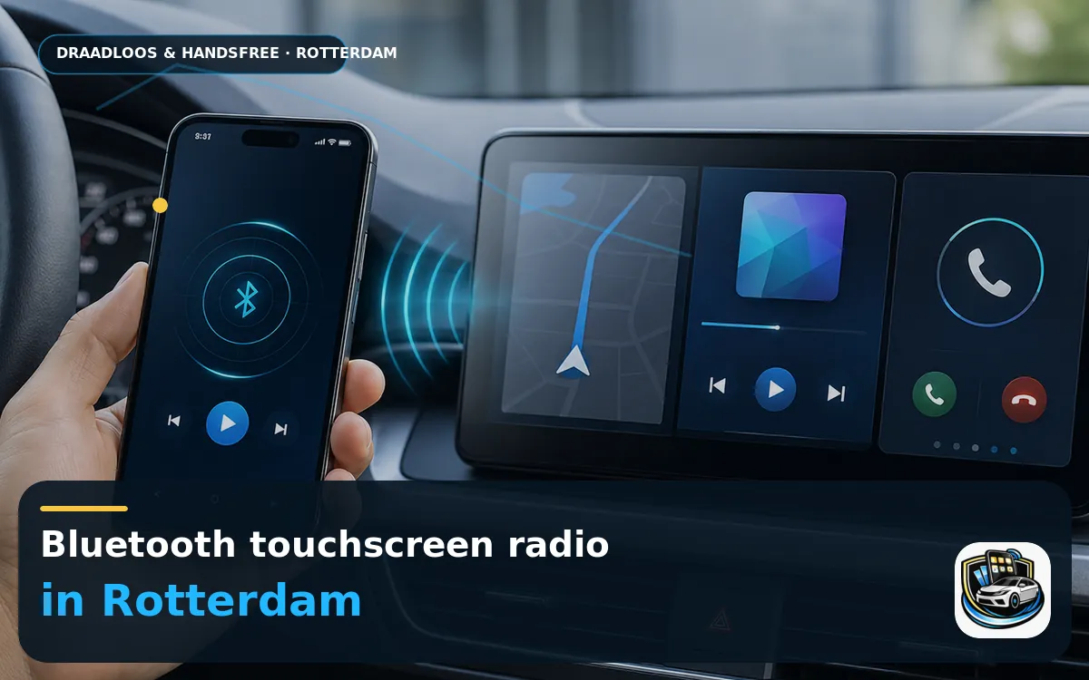 CarPlay Inbouwen Rotterdam — Bluetooth touchscreen radio en handsfree bediening