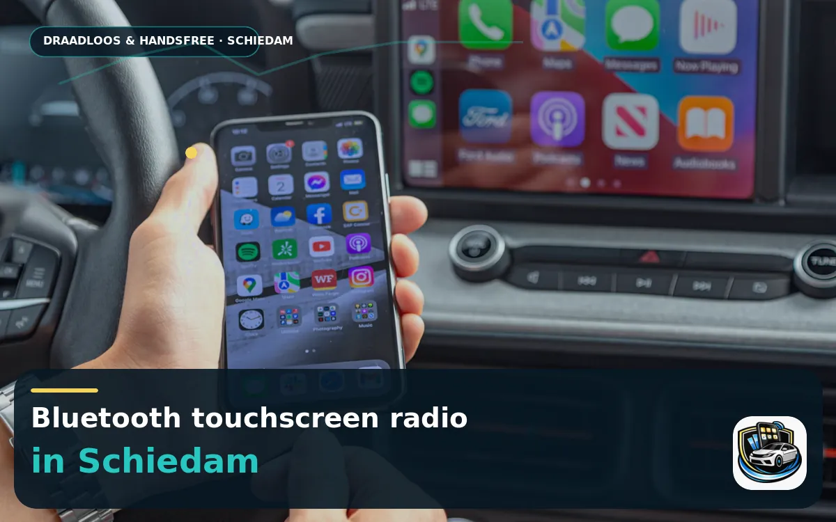 CarPlay Inbouwen Schiedam — Bluetooth touchscreen radio en handsfree bediening