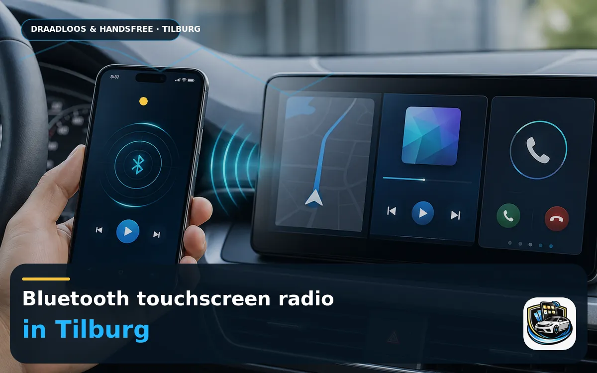 CarPlay Inbouwen Tilburg — Bluetooth touchscreen radio en handsfree bediening