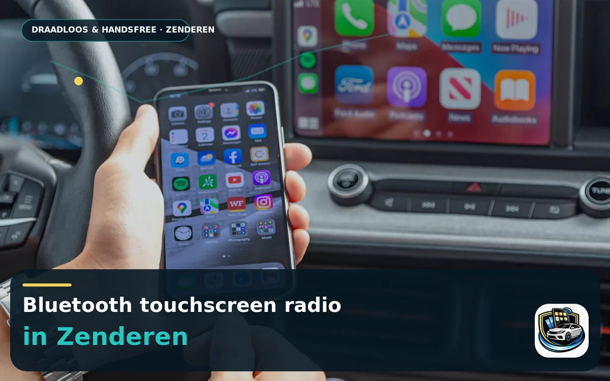 CarPlay Inbouwen Zenderen — Bluetooth touchscreen radio en handsfree bediening