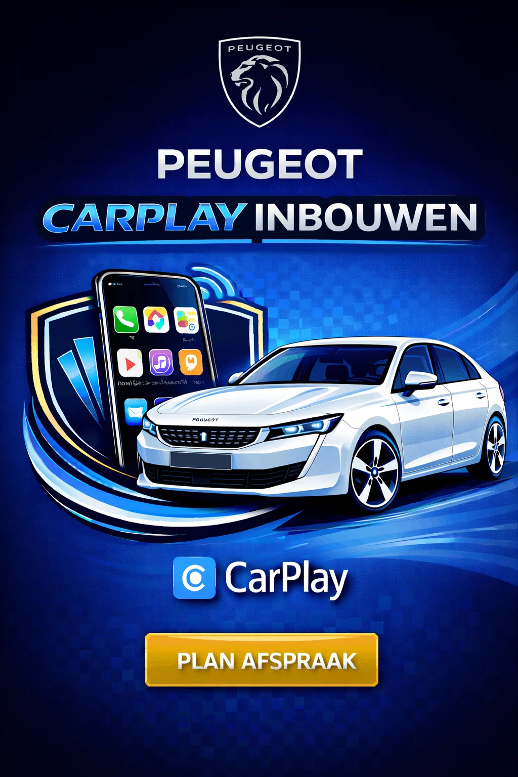 Peugeot i-Cockpit interieur met moderne navigatie